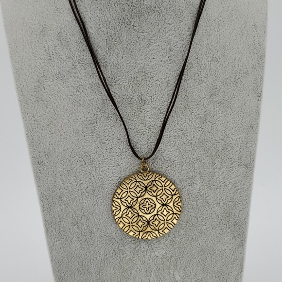 Xc Jewelry Xc Xiomara Castro Brass Mandala Necklace Poshmark